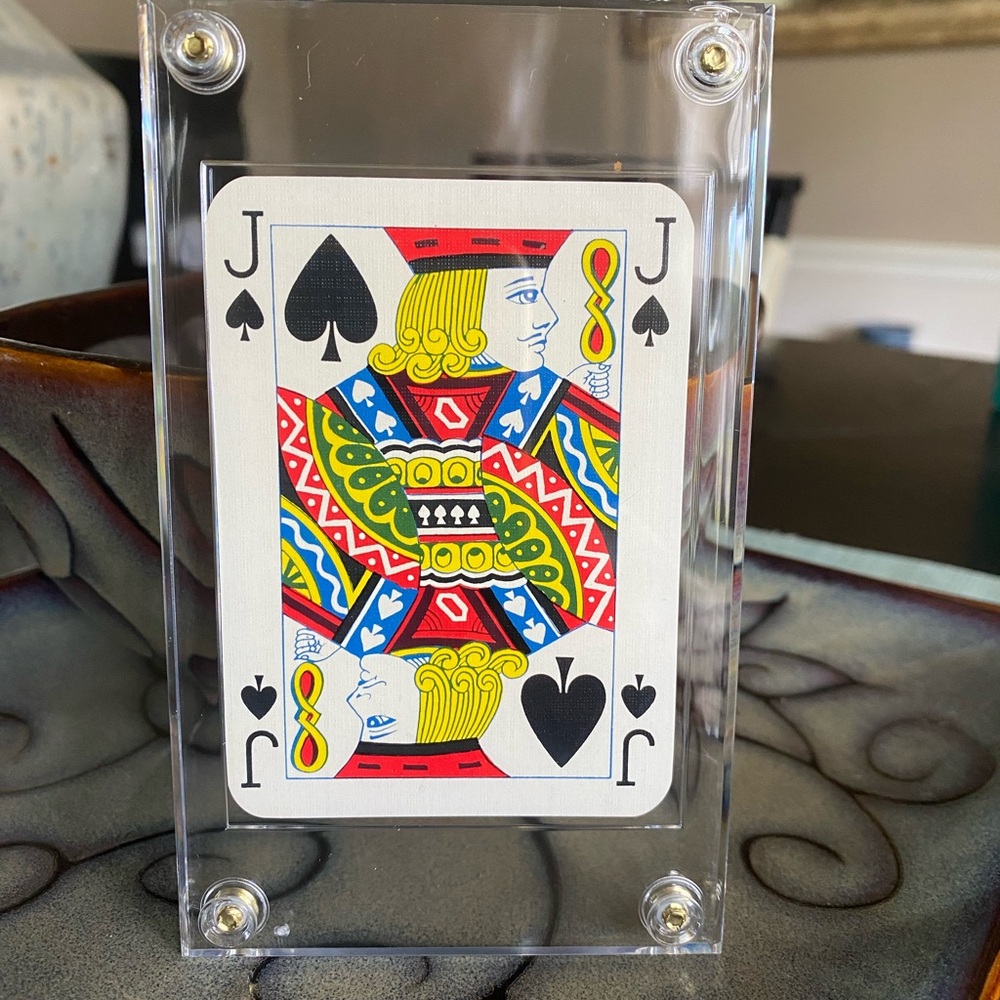 Louis Vuitton Monogram Playing Card in Plastic Hard Card Cover! New without Tags